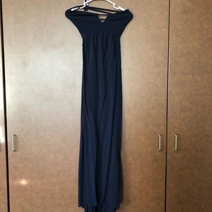 Navy blue maxi dress